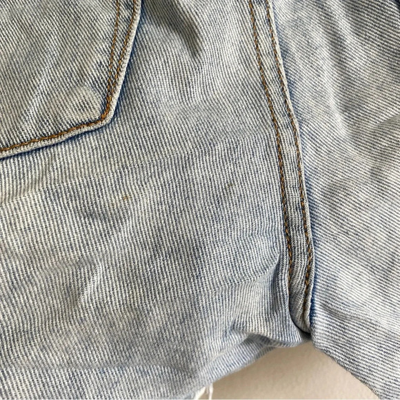 ONE Teaspoon Legend Revolve  Distressed Jean Short 100% Cotton High Rise Size 27 - Picture 7 of 12